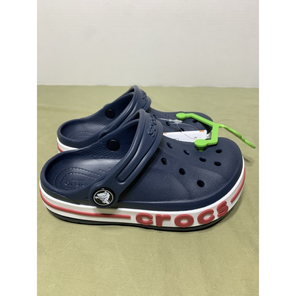 NEW Crocs Unisex Child Bayaband Clog Navy‎ Kids size C10 B873 Slip On